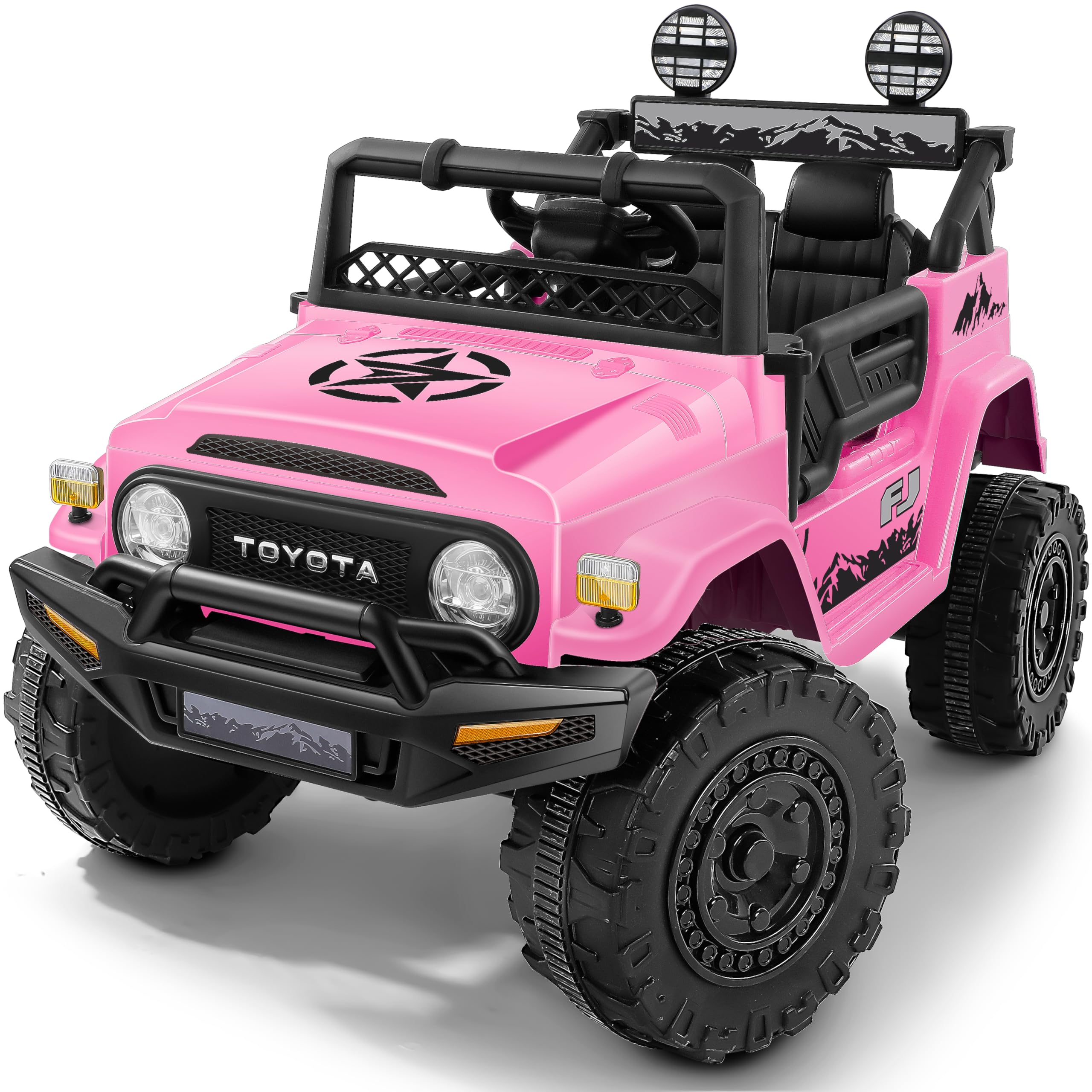 Toyota FJ40 Kids Ride On Car 12V – Remote Control, LED, Bluetooth