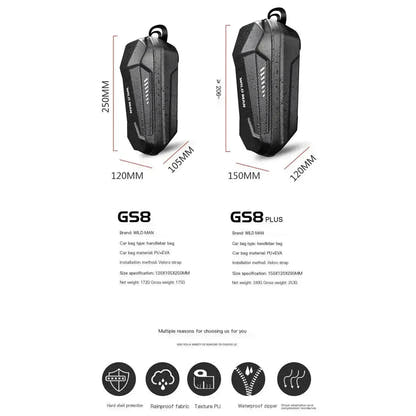 Universal Electric Scooter Front Bag 2L 3L EVA Hard Shell Storage Bag