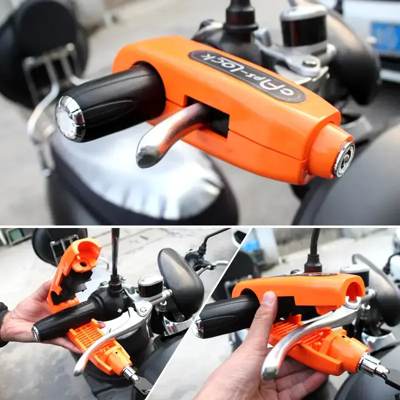 Universal Motorcycle & E-Bike Anti-Theft Grip Lock