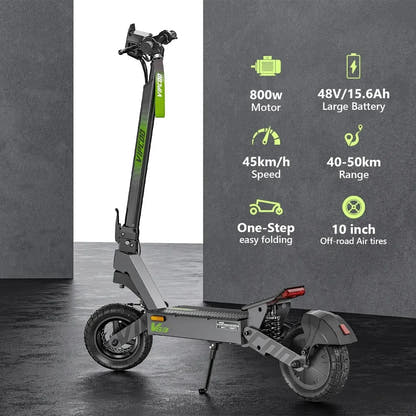 VIPCOO VS3 Electric Scooter Long Range Foldable with Dual Disc Brakes