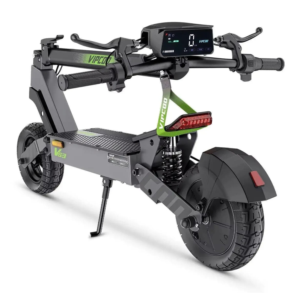 VIPCOO VS3 Electric Scooter Long Range Foldable with Dual Disc Brakes