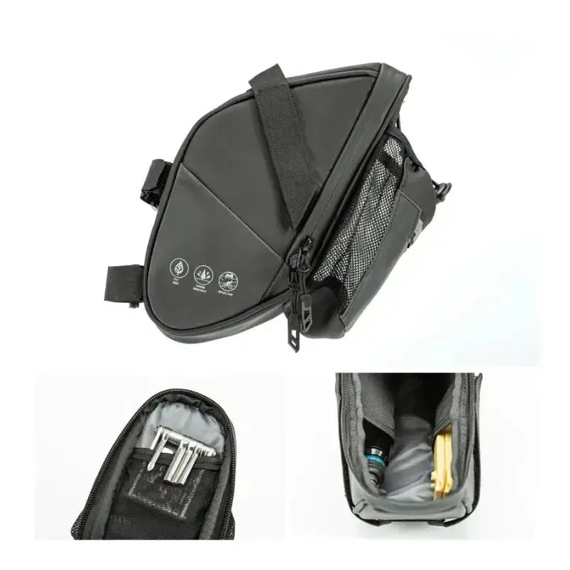 Waterproof Bike Saddle Bag with Bottle Pocket (1.5L)