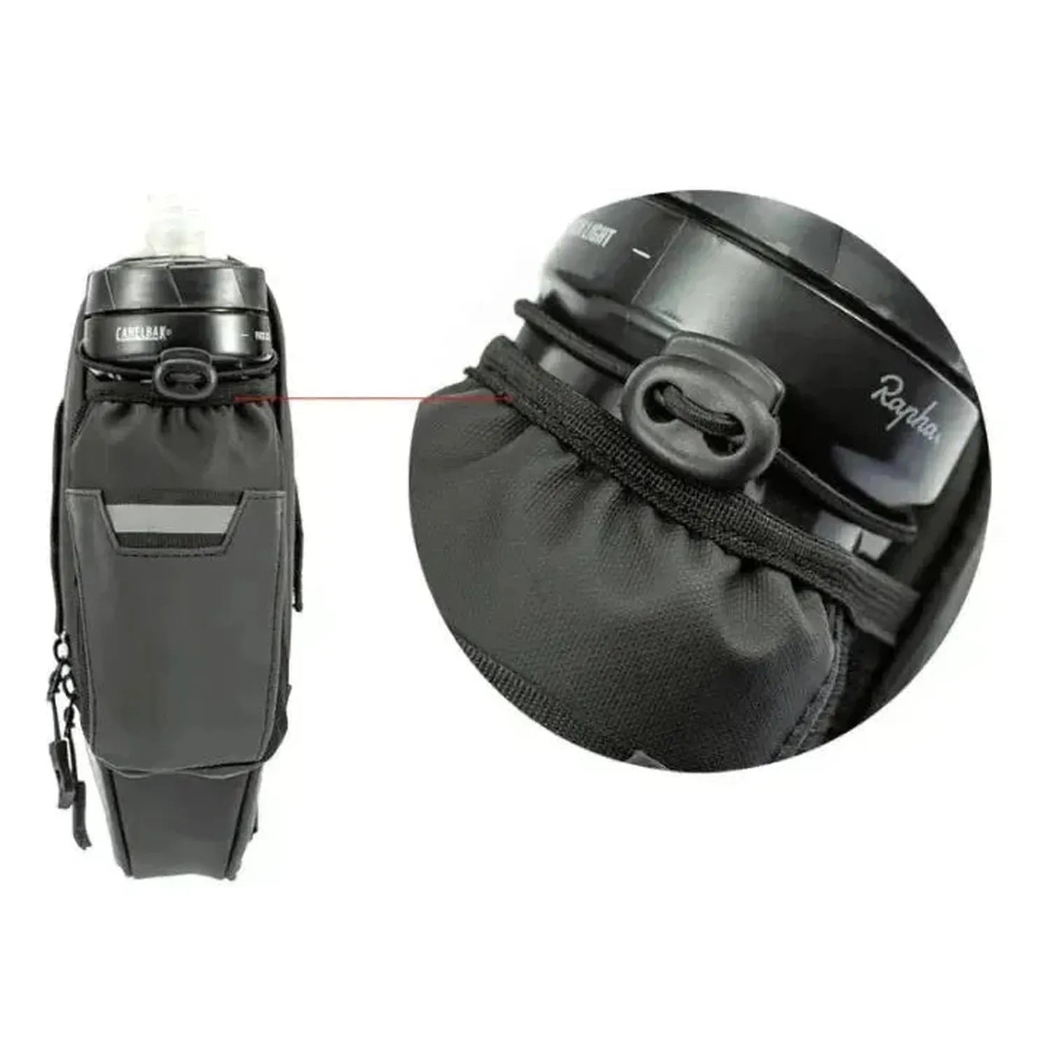 Waterproof Bike Saddle Bag with Bottle Pocket 1.5L for Road MTB E-Bikes