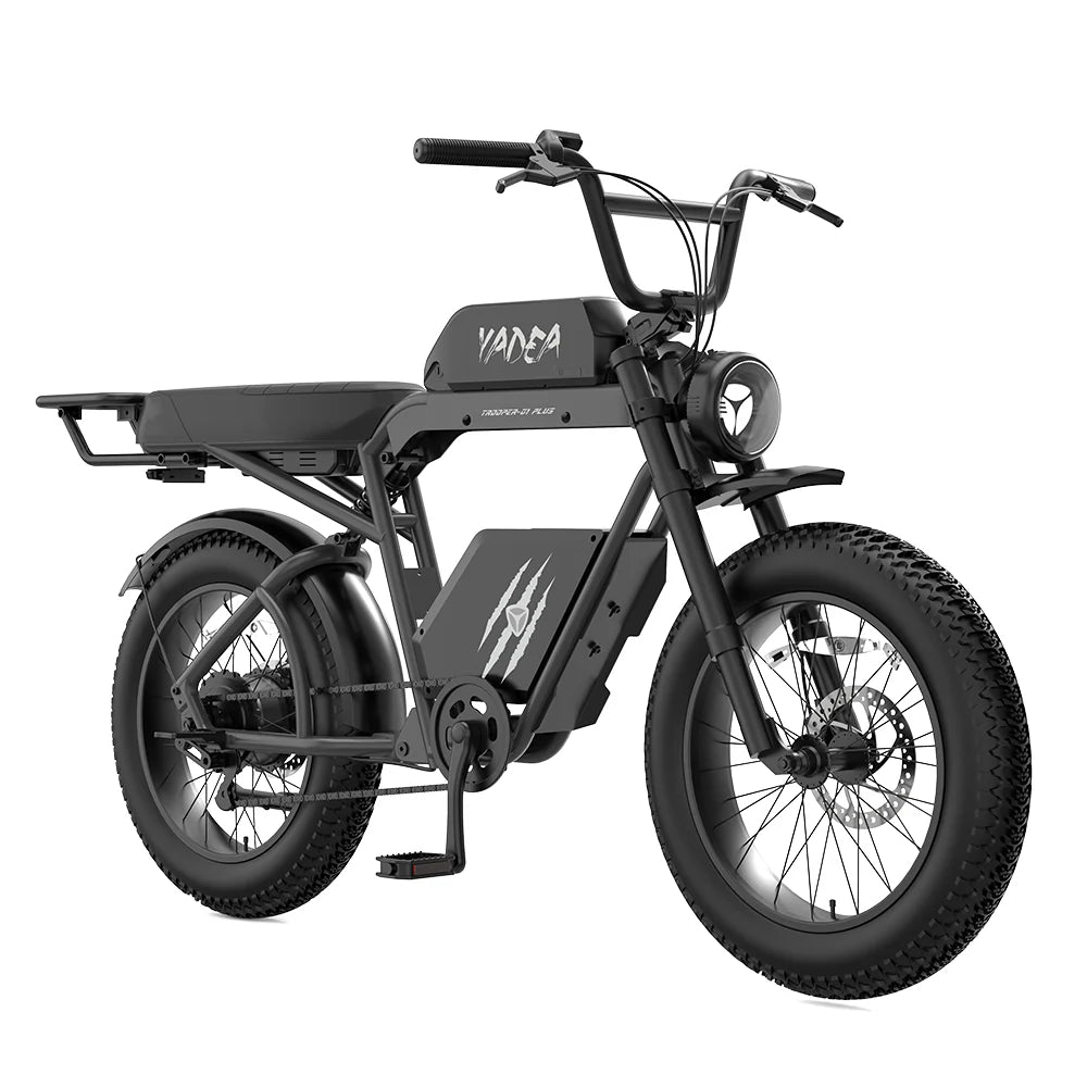 yadea electric bicycle Trooper 01 Plus Bike 750W Motor 40 Mile Range Fat Tire dirt paths or packed accurate Amazon Inline Ice Fishing Model:No. 5B
