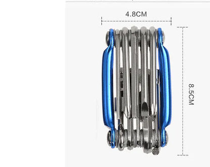 Bicycle Repair Tool Set with Hex Wrench and Chain Breaker