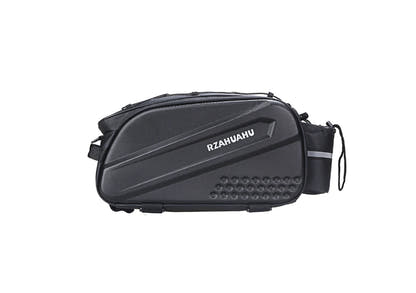 Black 14L Multifunctional Bicycle Rear Rack Bag (Single Item) shown on white background