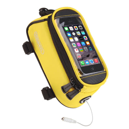 Yellow bicycle phone bag — colour reference