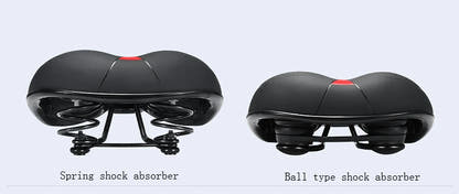 Bicycle saddle spring and spherical support options compared