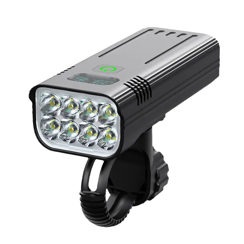 Bicycle Light with 8 LEDs T6 6400 Lumens USB Rechargeable