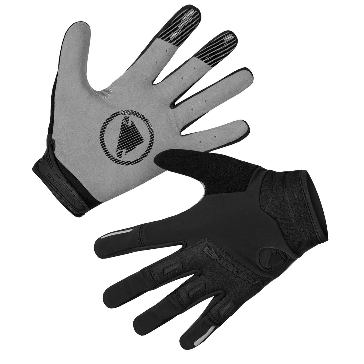 Endura SingleTrack Windproof Mens Bike Gloves for Mountain & Road Cycling Black Small