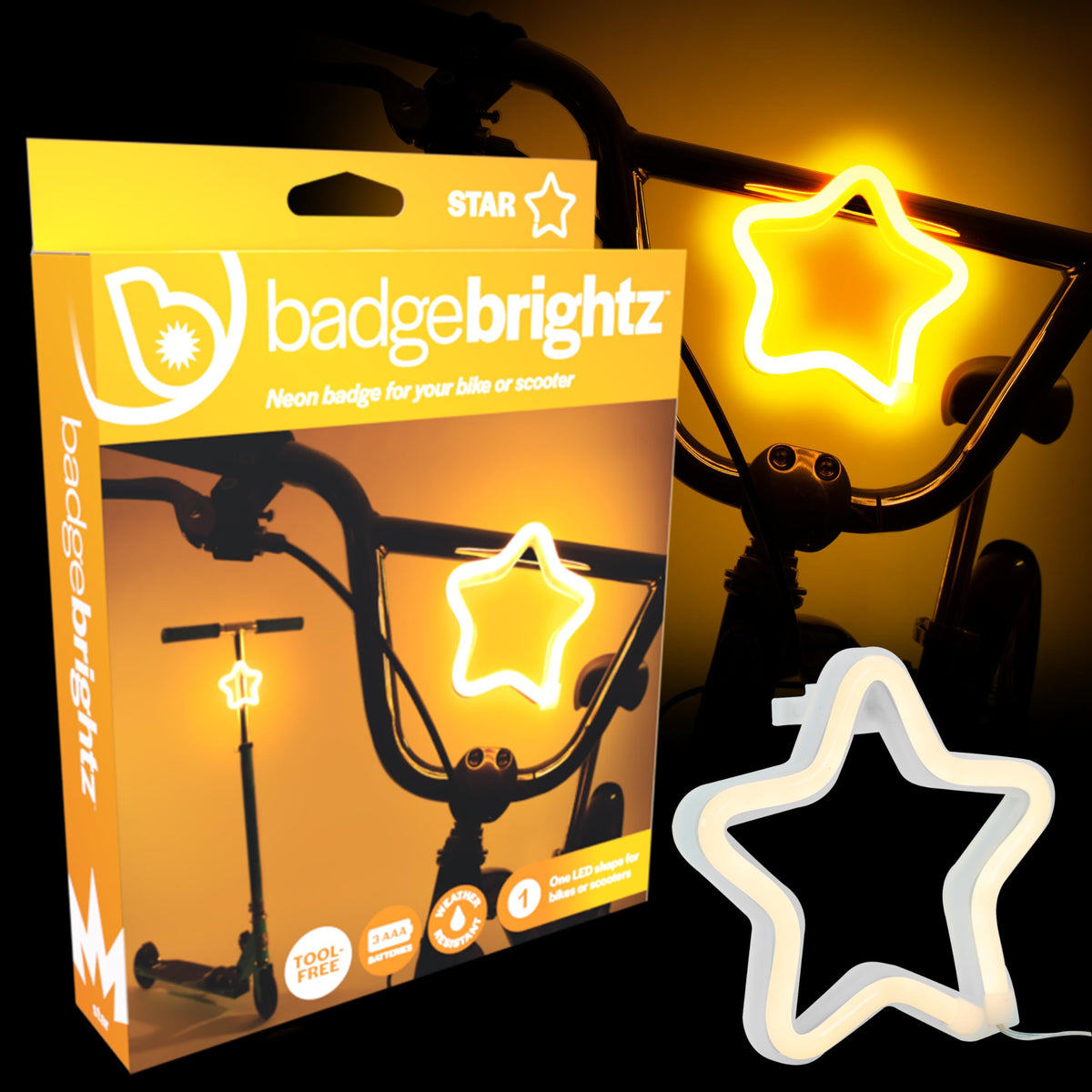 Brightz BadgeBrightz Star Bicycle Light