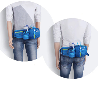 Outdoor Waist Bag with Water Bottle for Cycling