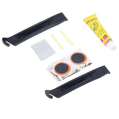 Bicycle Tire Repair Tool Kit and Accessories