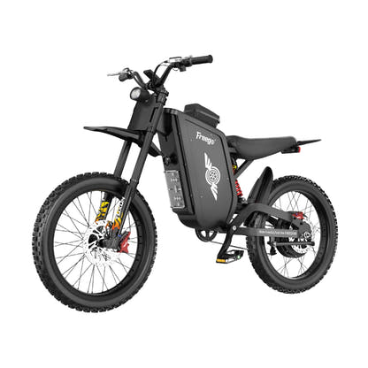 Freego X3 Pro electric dirt bike, front three-quarter product view