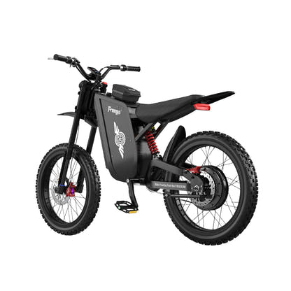Freego X3 Pro electric dirt bike, rear side product view