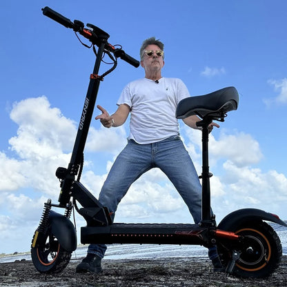 iENYRID M4 PRO S+ Electric Scooter: 800W motor, 45 km/h speed, 35 km range, pneumatic dirt tires, disc brakes, and LED lighting for ultimate performance.