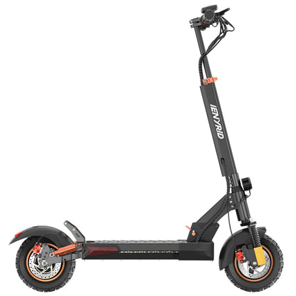 iENYRID M4 PRO S+ Electric Scooter: 800W motor, 45 km/h speed, 35 km range, pneumatic dirt tires, disc brakes, and LED lighting for ultimate performance.