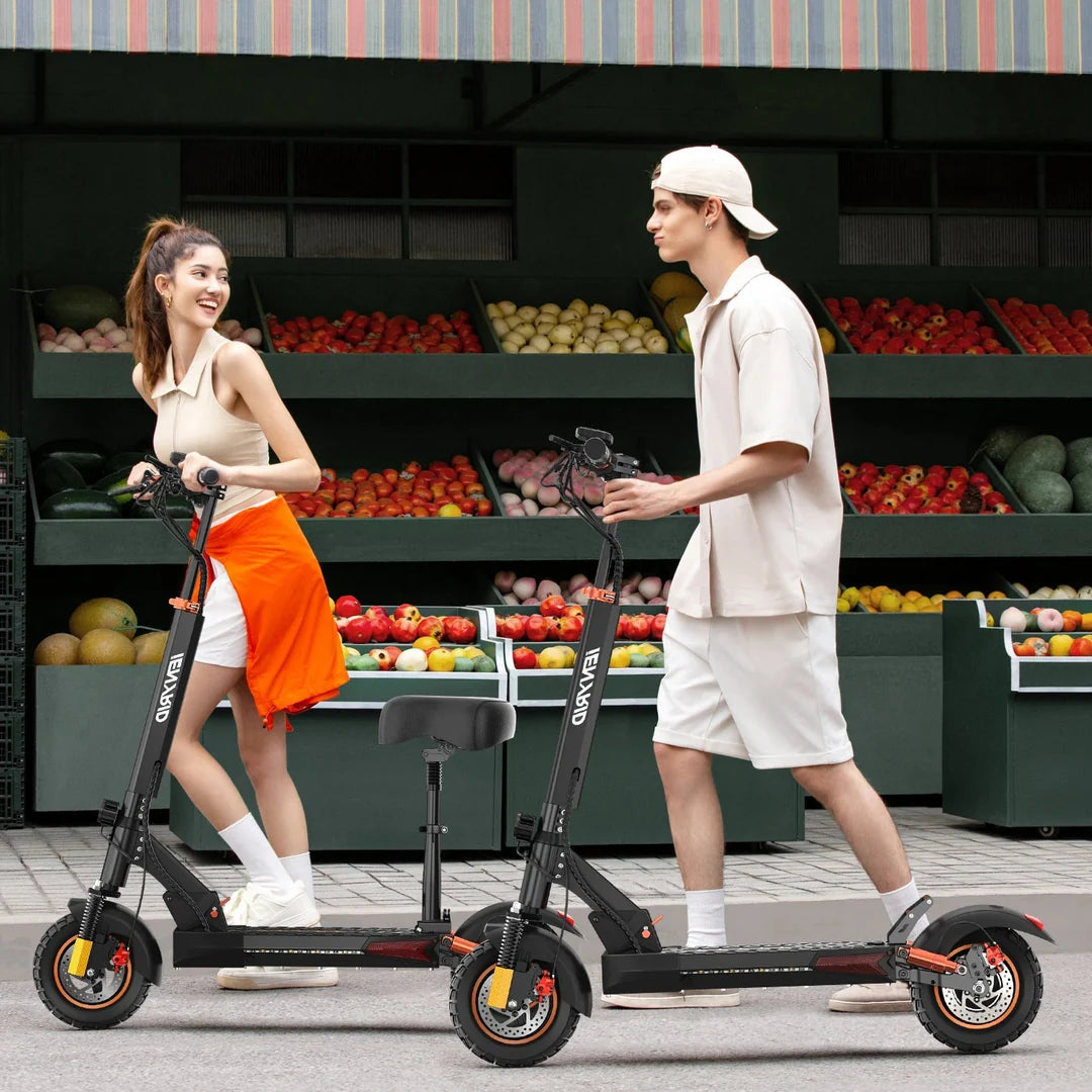 iENYRID M4 PRO S+ Electric Scooter: 800W motor, 45 km/h speed, 35 km range, pneumatic dirt tires, disc brakes, and LED lighting for ultimate performance.