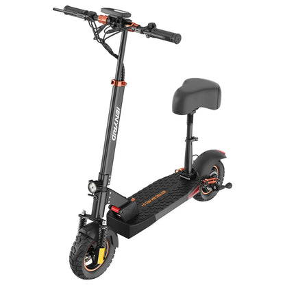 iENYRID M4 PRO S+ Electric Scooter: 800W motor, 45 km/h speed, 35 km range, pneumatic dirt tires, disc brakes, and LED lighting for ultimate performance.