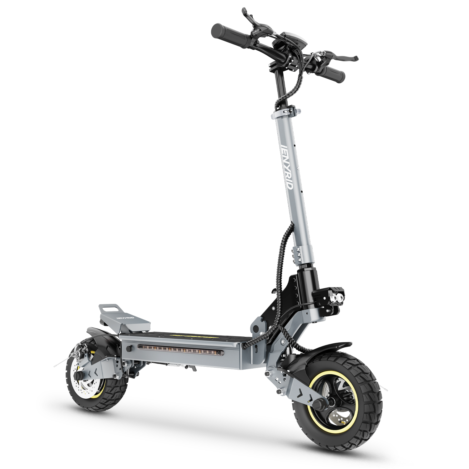 iENYRID S1 Off-Road Electric Scooter – 700 W Motor, 48 V 15 Ah (~720 Wh) Battery, 19–25 mi (30–40 km) Range, 28 mph (45 km/h) Top Speed, 10″ Tires, Quad Suspension, Foldable Frame - Latest 2025 Production Model – In Stock Now