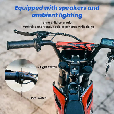iScooter A14 Electric Bike for Kids with Off Road Tyres up to 27 Km/h
