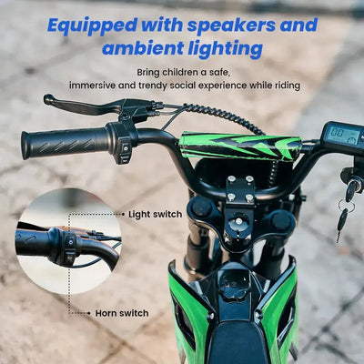 iScooter A14 Electric Bike for Kids with Off Road Tyres up to 27 Km/h