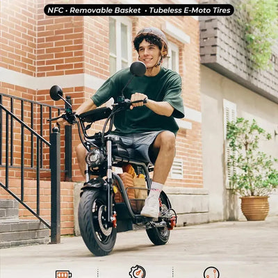 iScooter DX5 Seated Electric Scooter with Suspension for Adults up to 56 Km/h