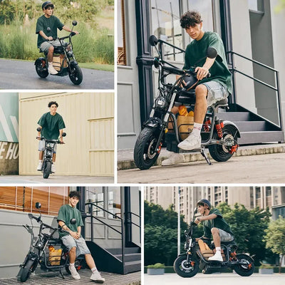 iScooter DX5 Seated Electric Scooter with Suspension for Adults up to 56 Km/h