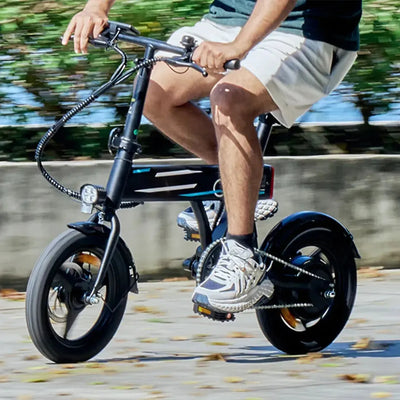 iScooter EB1 Foldable Electric Bike Compact Commuter with LED Lights up to 32 Km/h