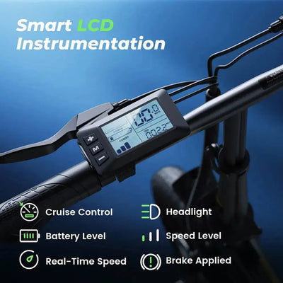 iScooter EB1 Foldable Electric Bike Compact Commuter with LED Lights up to 32 Km/h