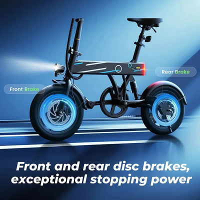 iScooter EB1 Foldable Electric Bike Compact Commuter with LED Lights up to 32 Km/h