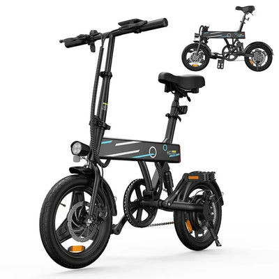 iScooter EB1 Foldable Electric Bike Compact Commuter with LED Lights up to 32 Km/h