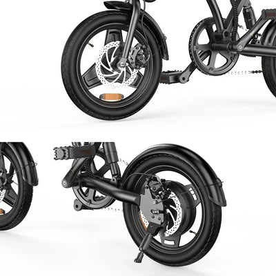 iScooter EB1 Foldable Electric Bike Compact Commuter with LED Lights up to 32 Km/h