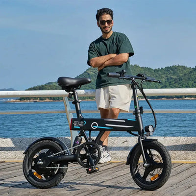 iScooter EB1 Foldable Electric Bike Compact Commuter with LED Lights up to 32 Km/h