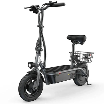 iScooter F2 Electric Scooter with Seat Foldable Basket for Adults up to 30 Km/h