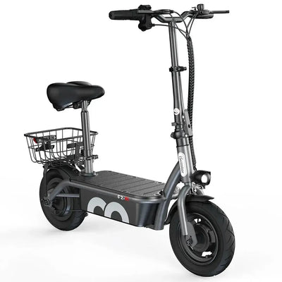 iScooter F2 Electric Scooter with Seat Foldable Basket for Adults up to 30 Km/h