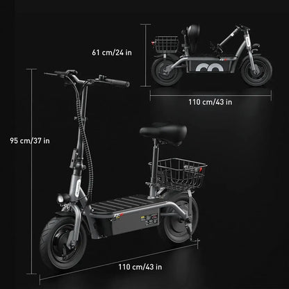 iScooter F2 Electric Scooter with Seat
