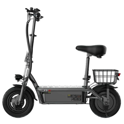 iScooter F2 Electric Scooter with Seat Foldable Basket for Adults up to 30 Km/h