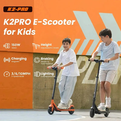 iScooter K2 Pro Kids Electric Scooter 3 Speed Modes with LED Lights up to 16 Km/h