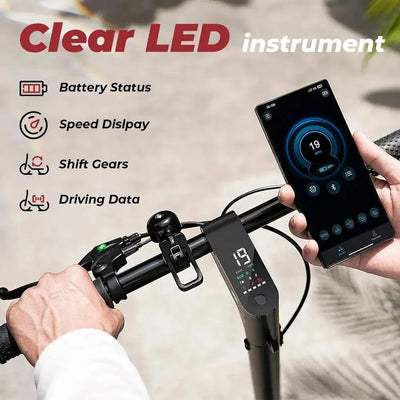 iScooter W5 Foldable Electric Scooter with Pneumatic Tyres and Lights up to 30 Km/h
