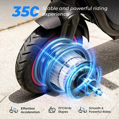 iScooter W5 Foldable Electric Scooter with Pneumatic Tyres and Lights up to 30 Km/h