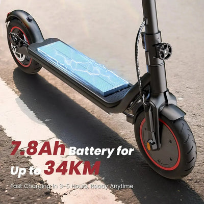 iScooter W5 Foldable Electric Scooter with Pneumatic Tyres and Lights up to 30 Km/h