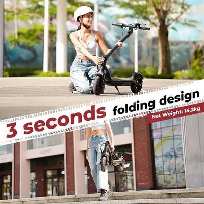 iScooter W5 Foldable Electric Scooter with Pneumatic Tyres and Lights up to 30 Km/h