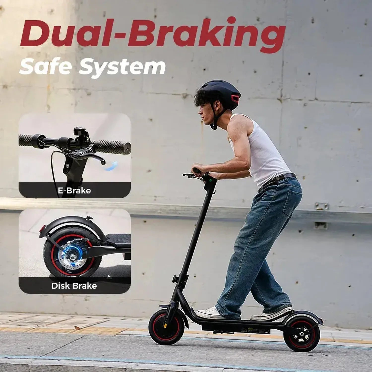 iScooter W5 Foldable Electric Scooter with Pneumatic Tyres and Lights up to 30 Km/h