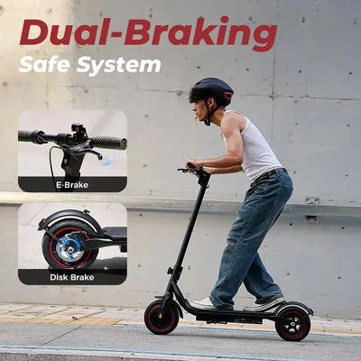 iScooter W5 Foldable Electric Scooter with Pneumatic Tyres and Lights up to 30 Km/h