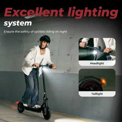 iScooter W5 Foldable Electric Scooter with Pneumatic Tyres and Lights up to 30 Km/h
