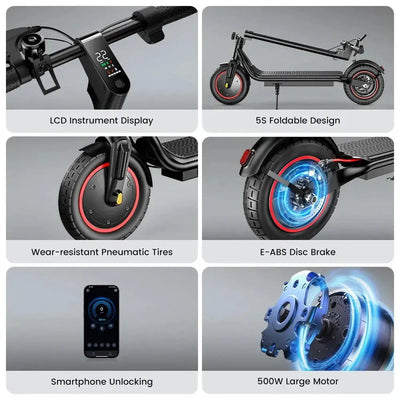 iScooter W6 Electric Scooter Foldable Urban Commuter with Dual Braking up to 35 Km/h
