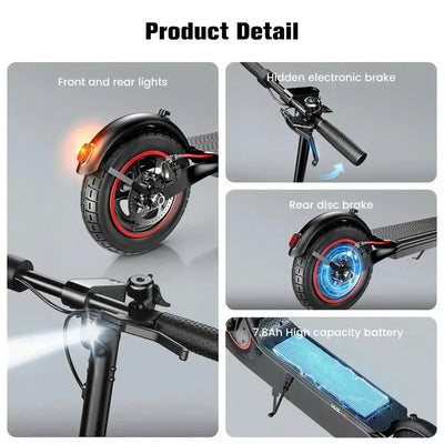 iScooter W6 Electric Scooter Foldable Urban Commuter with Dual Braking up to 35 Km/h