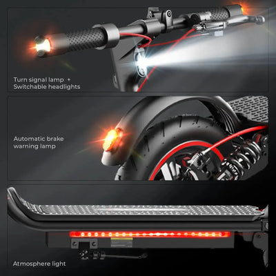iScooter W7 Electric Scooter Foldable with Suspension and LED Lights up to 35 Km/h