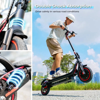 iScooter W7 Electric Scooter Foldable with Suspension and LED Lights up to 35 Km/h